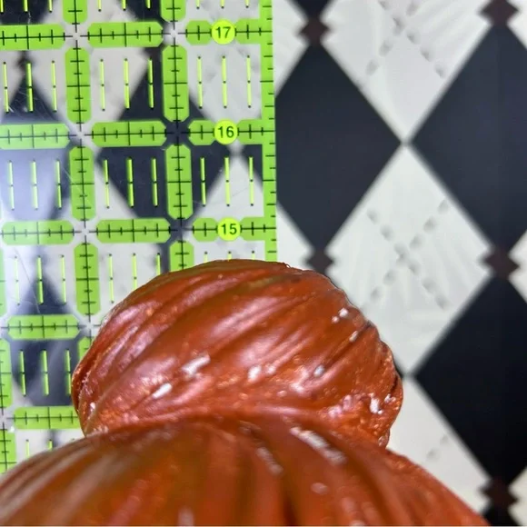 Tall Neoclassical Lady Bust 15" Sculpture Chalk-ware Vintage Luxury Décor - Picture 15 of 15